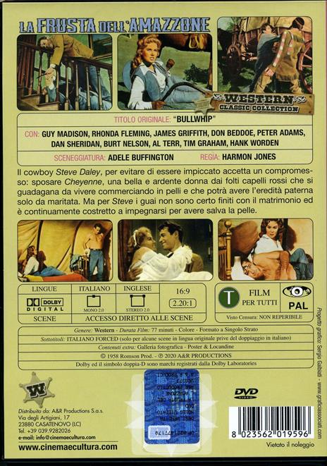 La frusta dell'amazzone (DVD) di Harmon Jones - DVD - 2