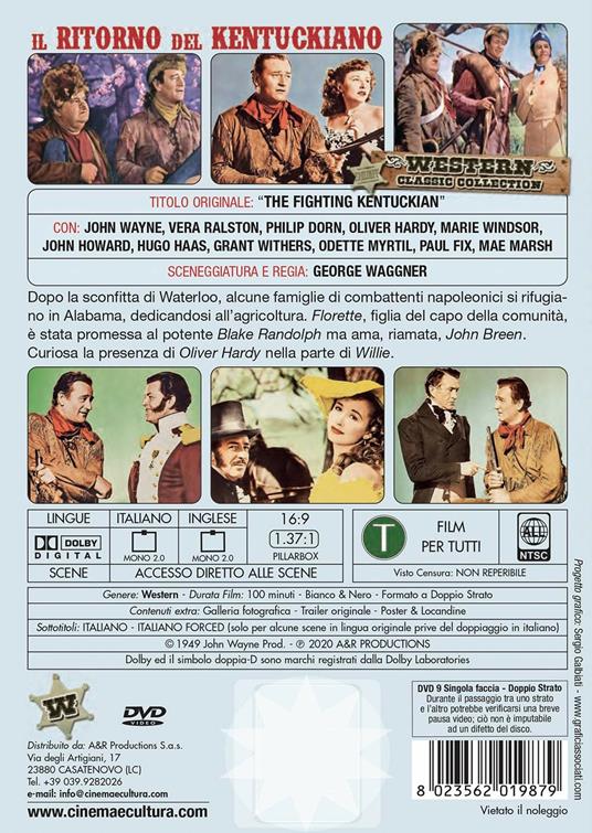 Il ritorno del Kentuckiano di George Waggner - DVD - 2