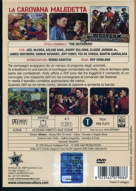 La carovana maledetta (DVD) di Roy Rowland - DVD - 2