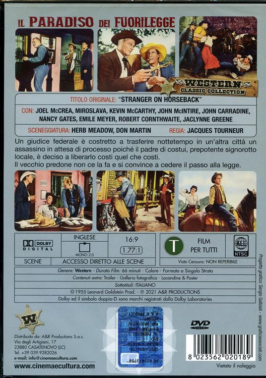 Il paradiso dei fuorilegge (DVD) di Jacques Tourneur - DVD - 2