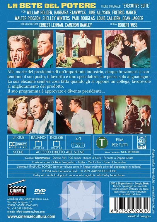 La sete del potere (DVD) di Robert Wise - DVD - 2