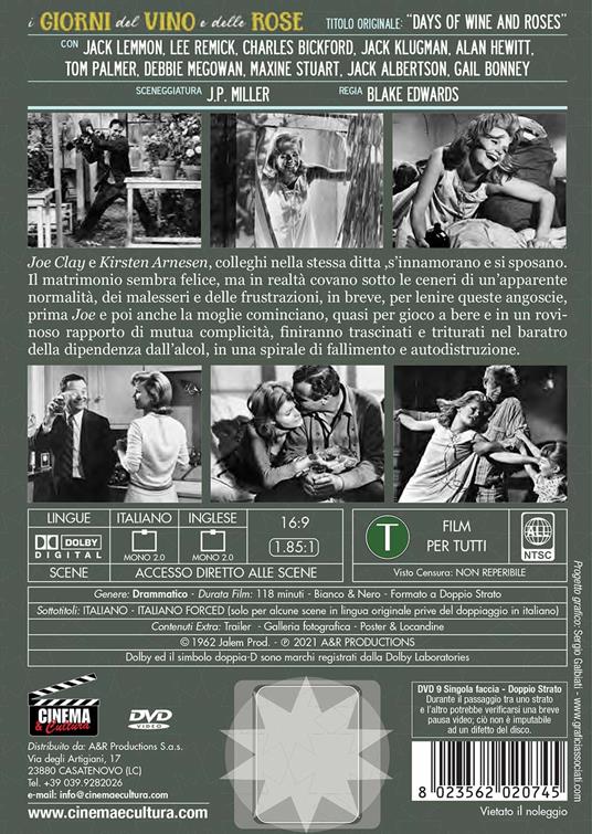 I giorni del vino e delle rose (DVD) di Blake Edwards - DVD - 2