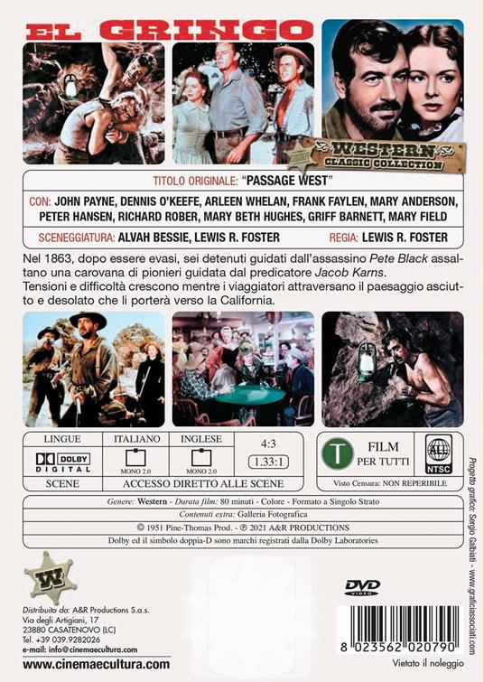 El Gringo (DVD) di Lewis R. Foster - DVD - 2
