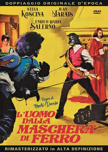 L' uomo dalla maschera di ferro (DVD) di Henri Decoin - DVD