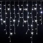 Catena luminosa stalattiti a cascata per esterno interno uso professionale decorazione natalizia -Luce Fredda / 3x1 m