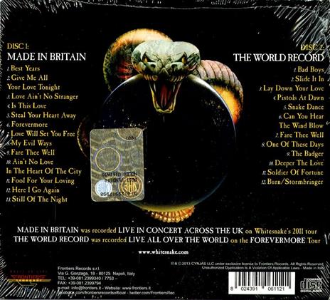 Made in Britain (Digipack) - CD Audio di Whitesnake - 2