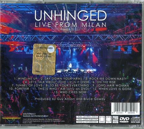 Unhinged Live from Milan - CD Audio + DVD di Unruly Child - 2