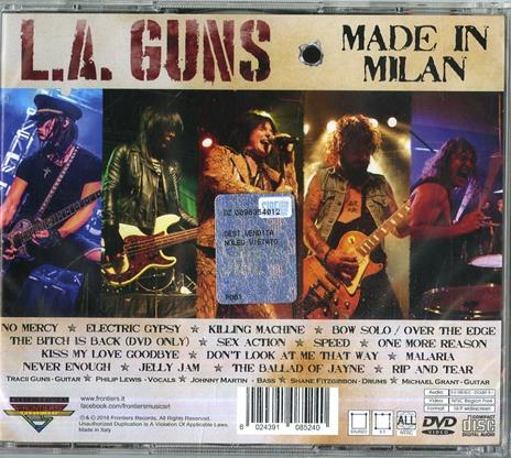 Made in Milan - CD Audio + DVD di L.A. Guns - 2