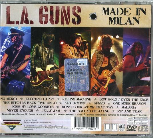 Made in Milan - CD Audio + DVD di L.A. Guns - 2