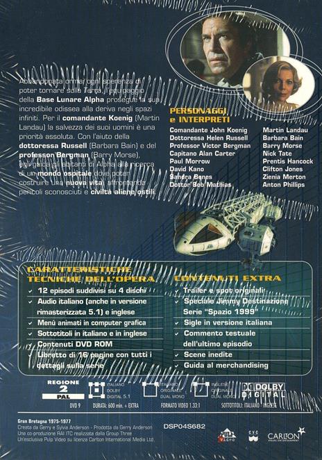 Spazio 1999. Stagione 1. Vol. 2 (4 DVD)<span>.</span> Edizione speciale di Ray Austin,Bob Brooks,Tom Clegg,Kevin Connor - DVD - 2