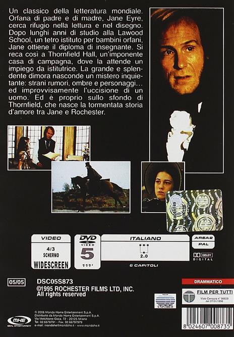 Jane Eyre di Franco Zeffirelli - DVD - 2