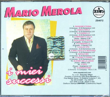 I Miei Successi - CD Audio di Mario Merola - 2