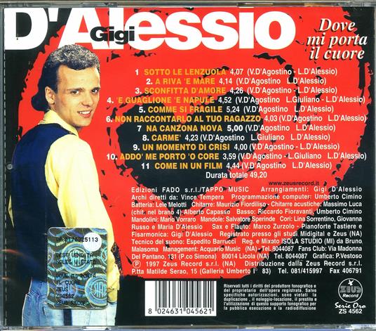 Dove mi porta il cuore - CD Audio di Gigi D'Alessio - 2