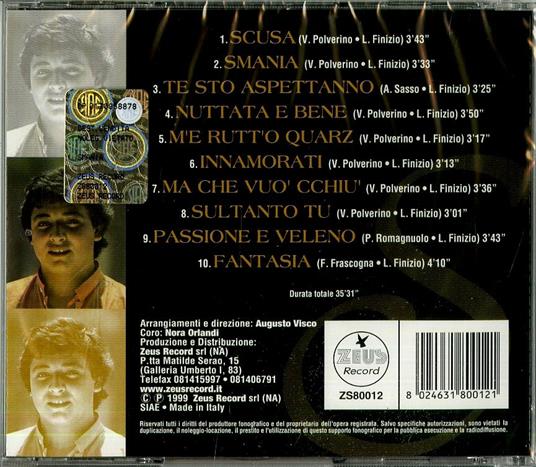 La Storia Parte 1 Smania - CD Audio di Gigi Finizio - 2