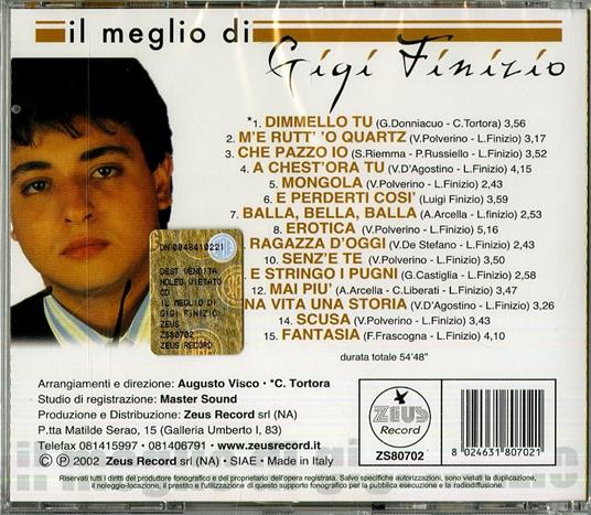 Il Meglio di - CD Audio di Gigi Finizio - 2