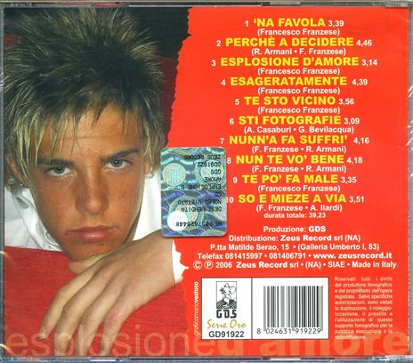 Esplosione D'amore - CD Audio di Anthony - 2