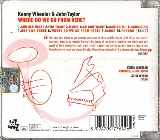 Where Do We Go From Here? - CD Audio di Kenny Wheeler,John Taylor - 2
