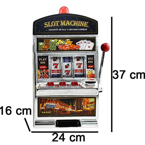 Salvadanaio Slot Machine con Luci Stile Las Vegas Gioco Arcade Idea Regalo - 2