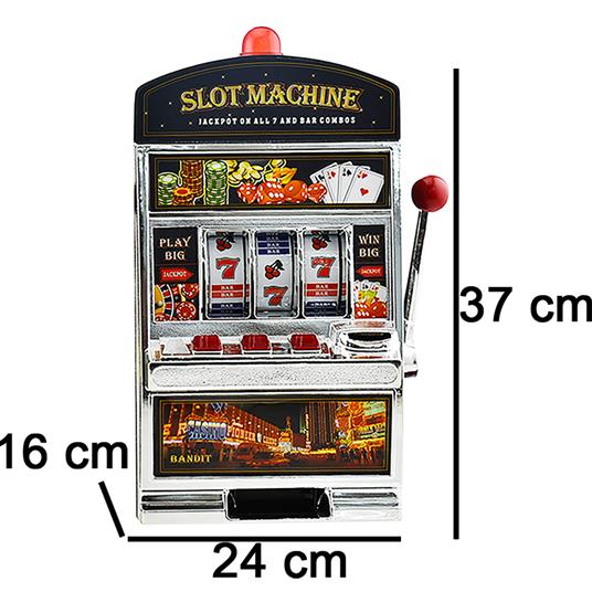 Salvadanaio Slot Machine con Luci Stile Las Vegas Gioco Arcade Idea Regalo - 2