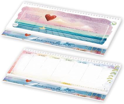 Agenda Planning Settimanale-Weekly Disegnata 2026 32x16,5cm.By Sara Pucci e Guido Olivieri DS26W