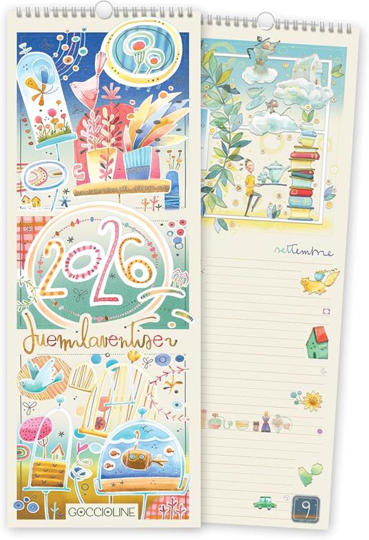 GO: CALENDARIO SPIRALE Goccioline 2026