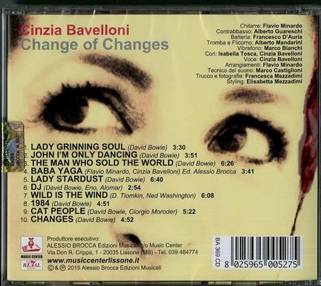 Change Of Changes - CD Audio di Cinzia Bavelloni - 2
