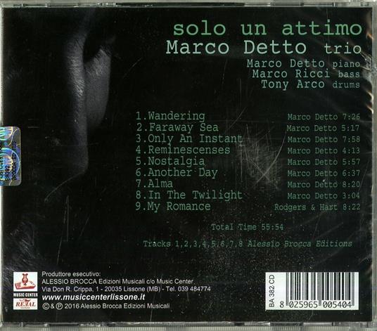 Solo un attimo - CD Audio di Marco Detto - 2