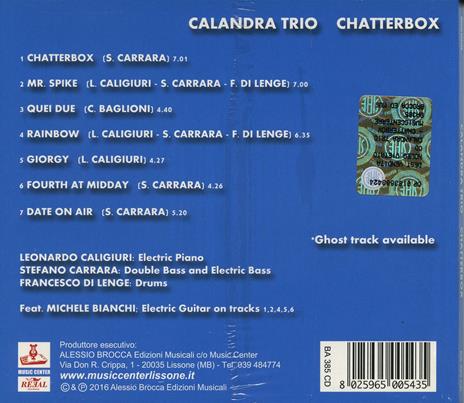 Chatterbox - CD Audio di Calandra Trio - 2