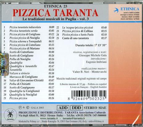 Pizzica taranta - CD Audio - 2