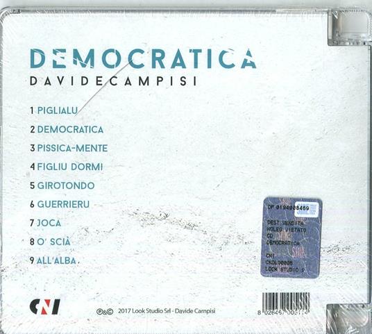 Democratica - CD Audio di Davide Campisi - 2