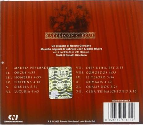 Satyricon Circus - CD Audio - 2
