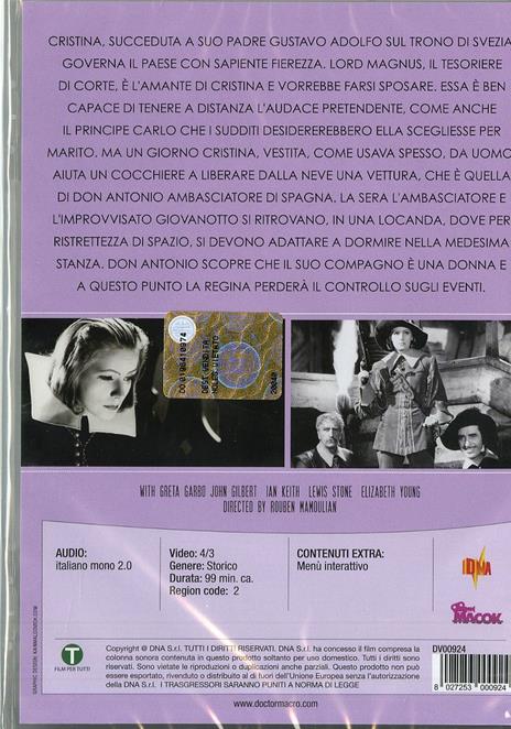 La Regina Cristina di Rouben Mamoulian - DVD - 2