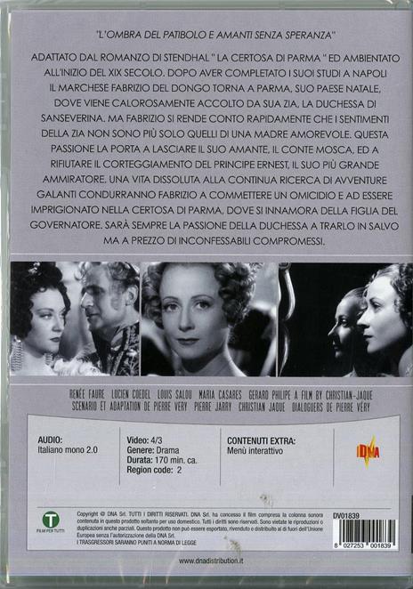 La certosa di Parma di Christian-Jaque - DVD - 2