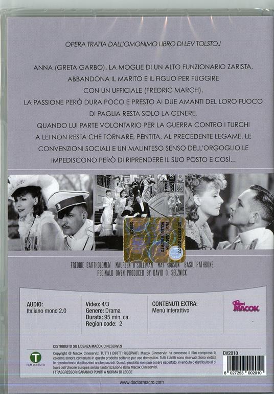 Anna Karenina di Julien Duvivier - DVD - 2