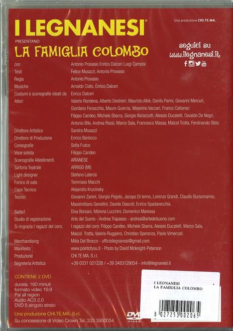 I Legnanesi. La famiglia Colombo (2 DVD) di Antonio Provasio - DVD - 2