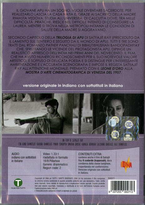 Aparajito. L'invitto (DVD) di Satyajit Ray - DVD - 2