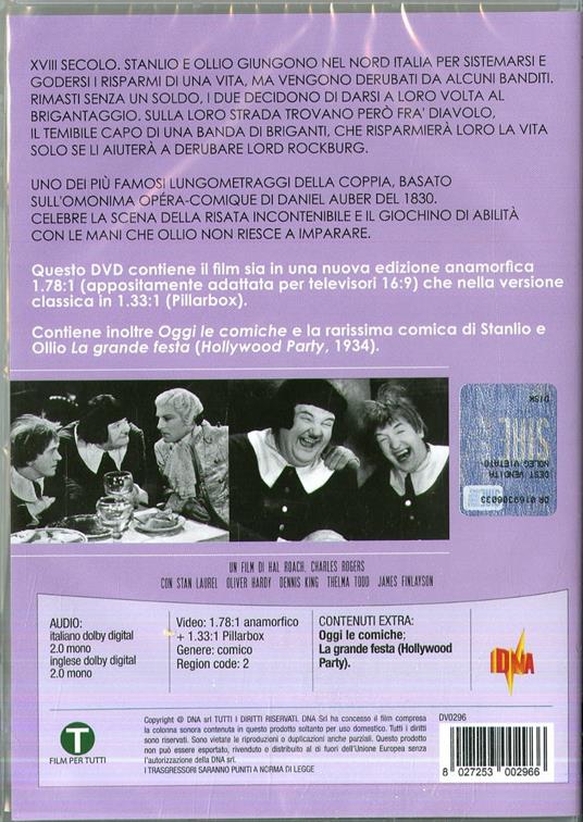Fra Diavolo (DVD) di Hal Roach - DVD - 2