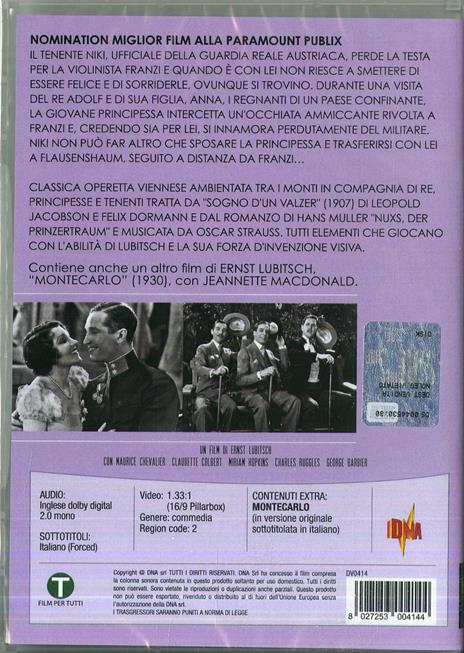 L' allegro tenente - Montecarlo (DVD) di Ernst Lubitsch - DVD - 2