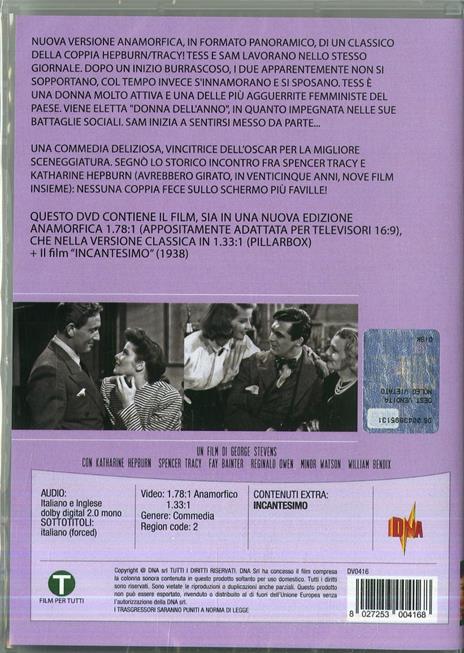 La donna del giorno - Incantesimo (DVD) di George Stevens,George Cukor - DVD - 2