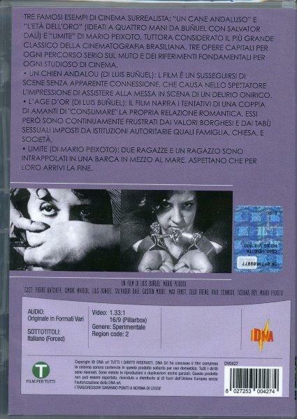 Un chien andalou - L'age d'or - Limite (DVD) di Luis Buñuel,Mário Peixoto - DVD - 2