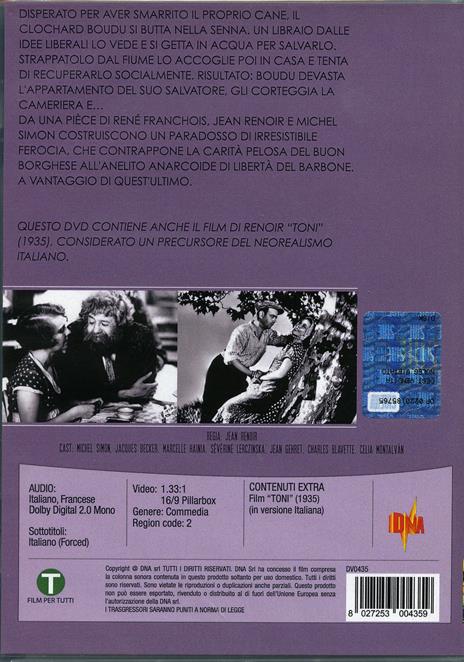 Boudu salvato dalle acque - Toni (DVD) di Jean Renoir - DVD - 2