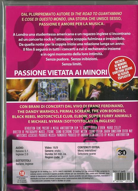 9 Songs di Michael Winterbottom - DVD - 2