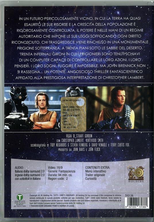 2013. La fortezza di Stuart Gordon - DVD - 2