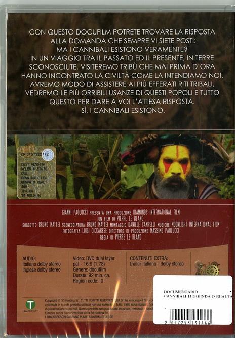 Cannibali. Leggenda o realtà (DVD) di Giovanni Paolucci - DVD - 2