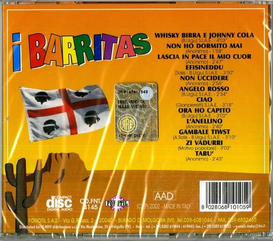 Whisky, birra e Johnny - CD Audio di Barritas - 2