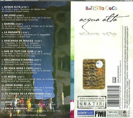 Acqua alta - CD Audio di Batisto Coco - 2