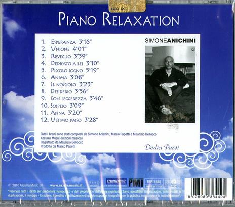 Piano Relaxation - CD Audio di Anichini Simone - 2