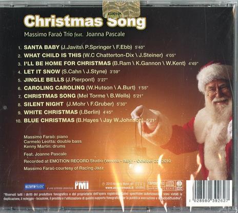 Christmas Song (feat. Joanna Pascale) - CD Audio di Massimo Faraò - 2
