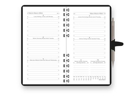 Agenda InTempo 2025, 12 mesi, Mood Pocket, settimanale, Rosso - 8 x 13 cm - 6