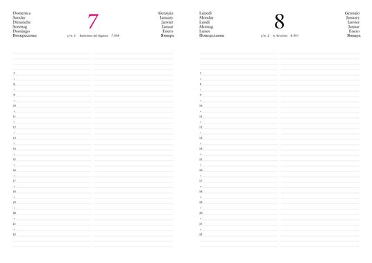 Agenda InTempo Text 2024, 12 mesi giornaliera Balacron Nera - 21x30 cm - 3